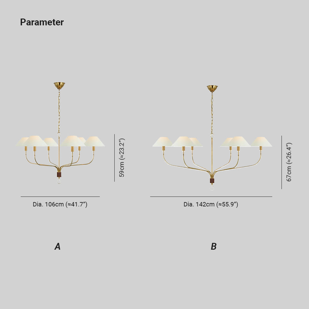 Elizabeth Staggered Tail Chandelier