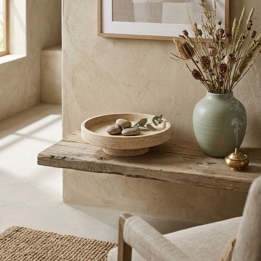 Cuenco de piedra con pedestal Tarrowstone