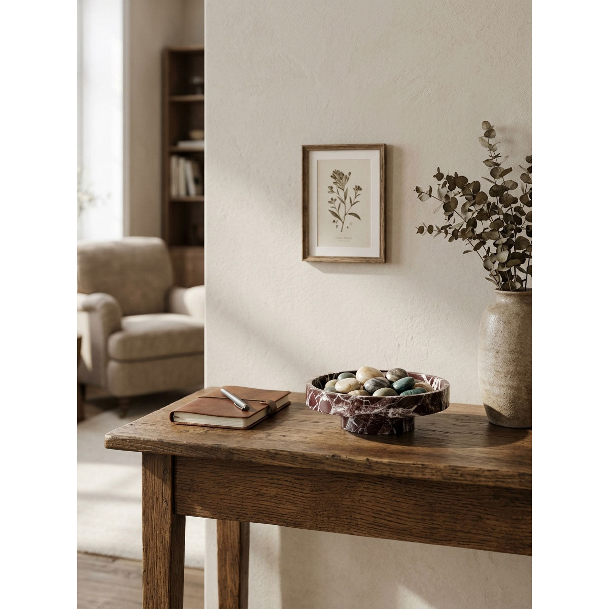 Cuenco de piedra con pedestal Tarrowstone