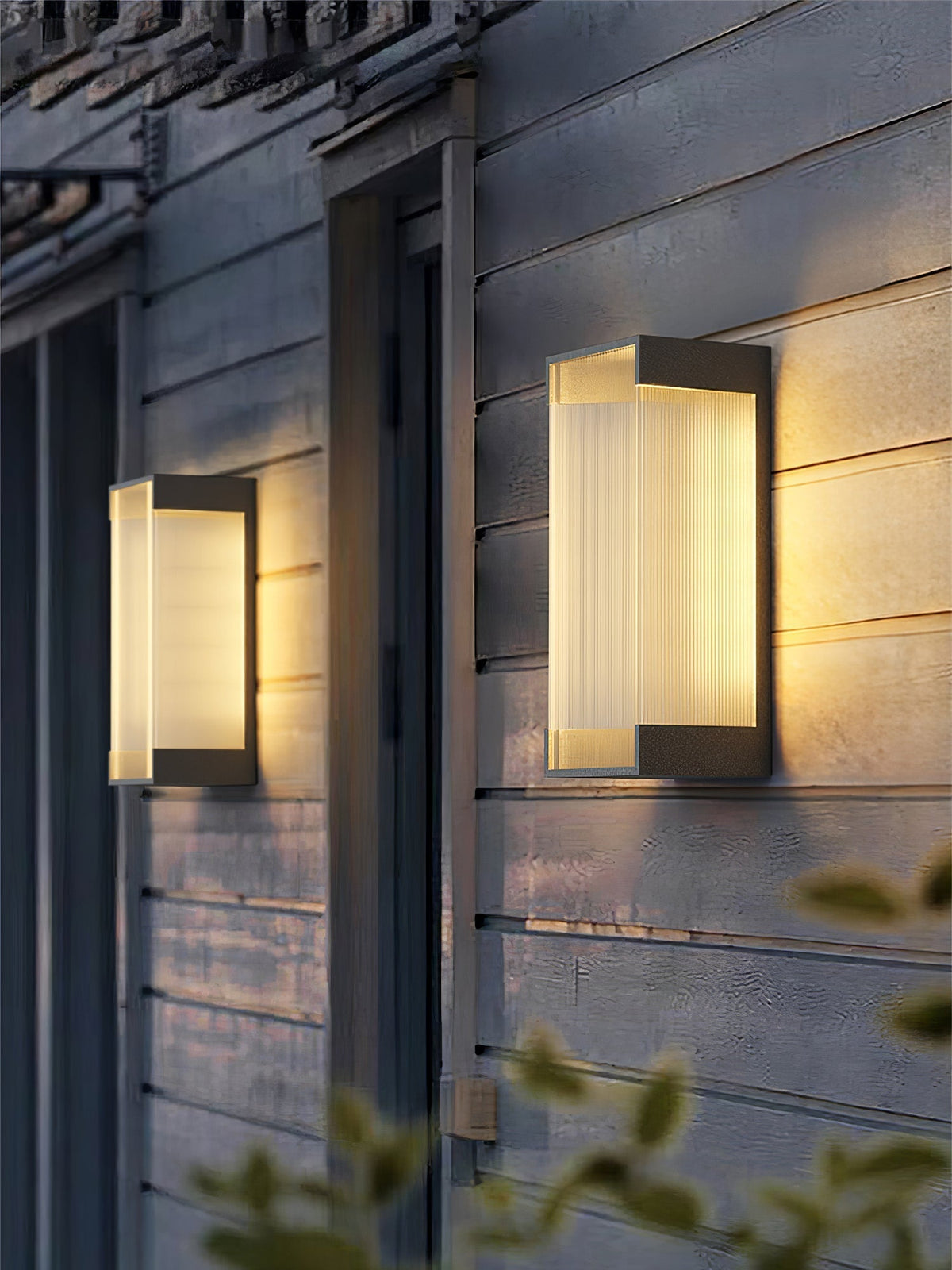 Elaerielle aplique de pared rectangular solar exterior único