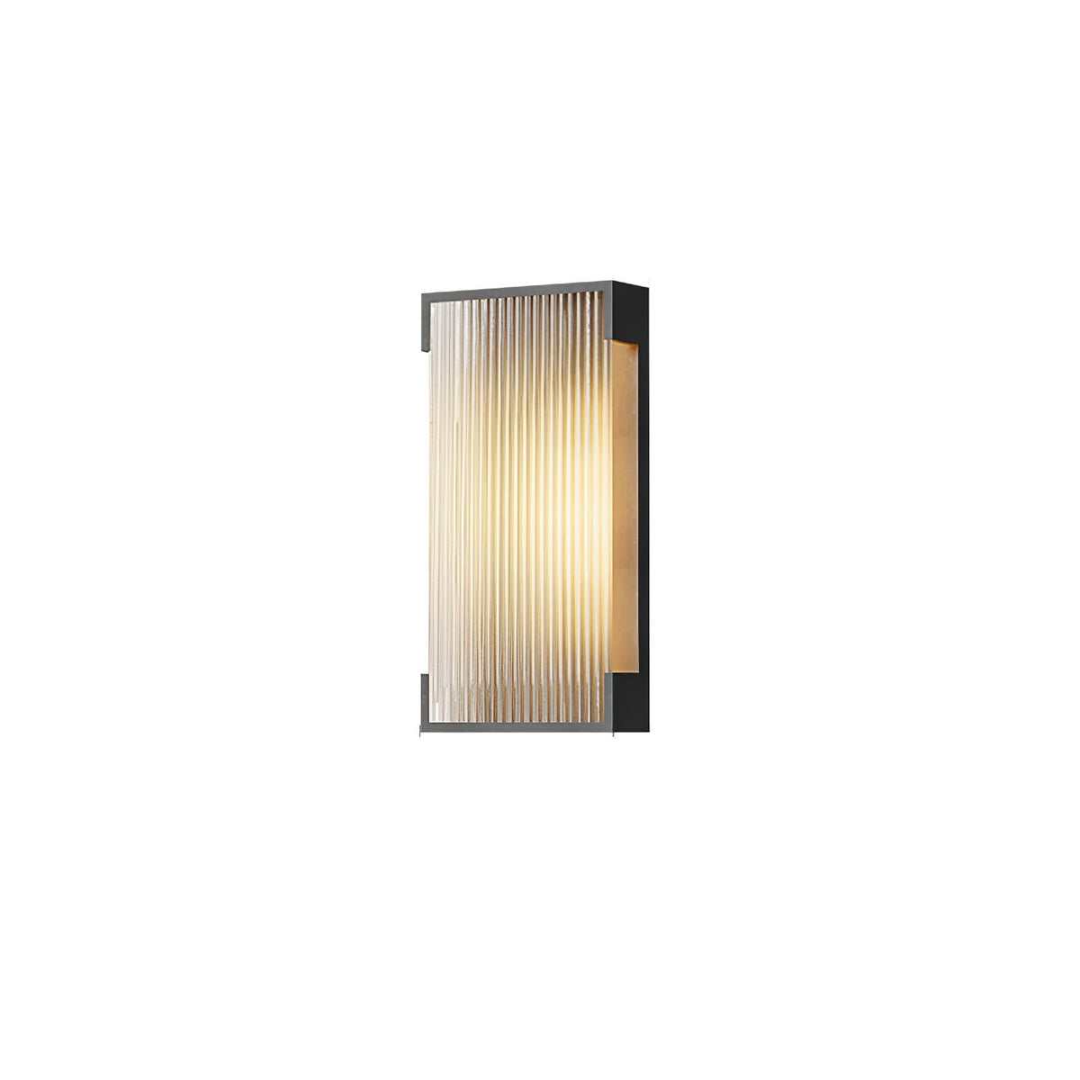 Elraearis aplique de pared rectangular exterior único