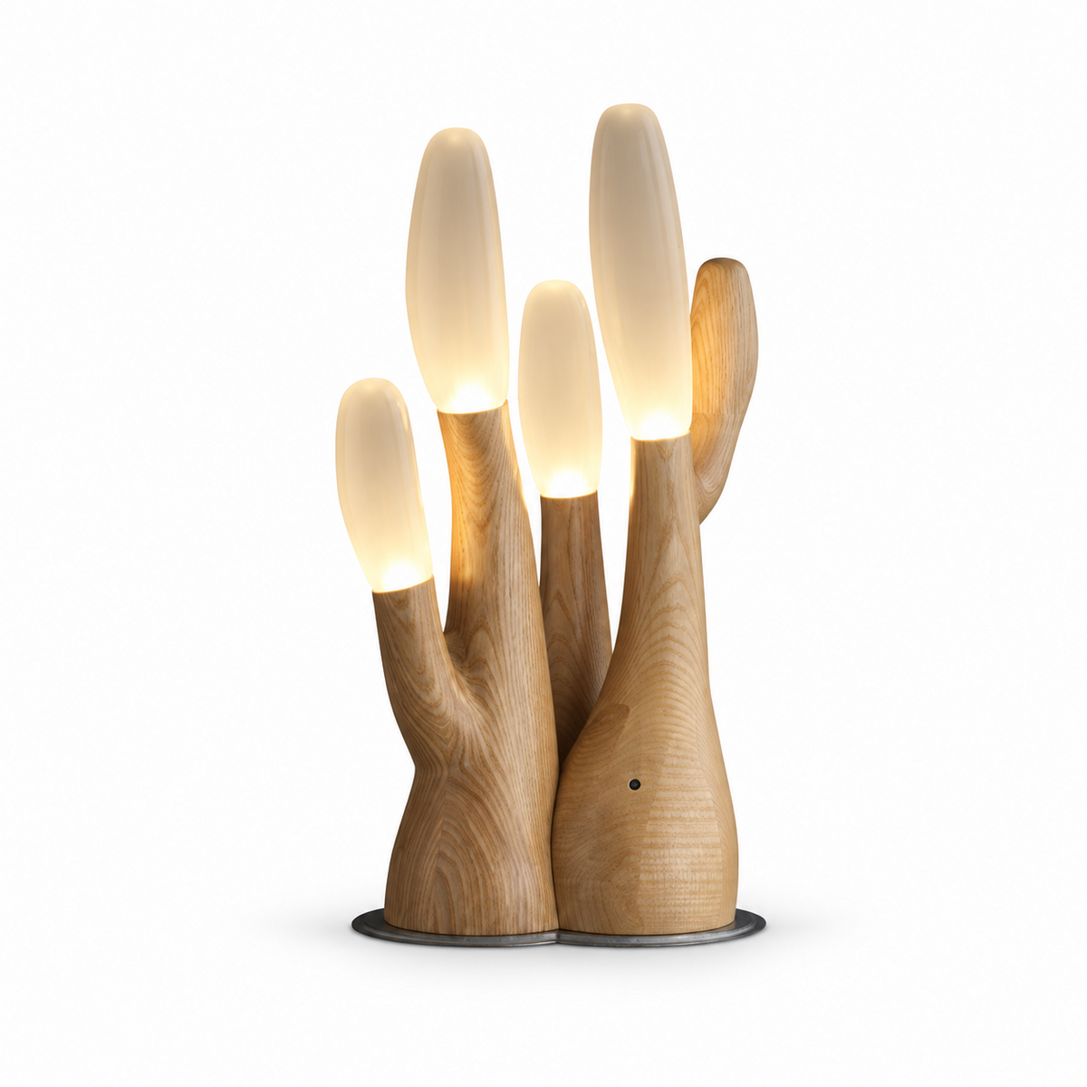 Lámpara de mesa de madera Rosedencombe