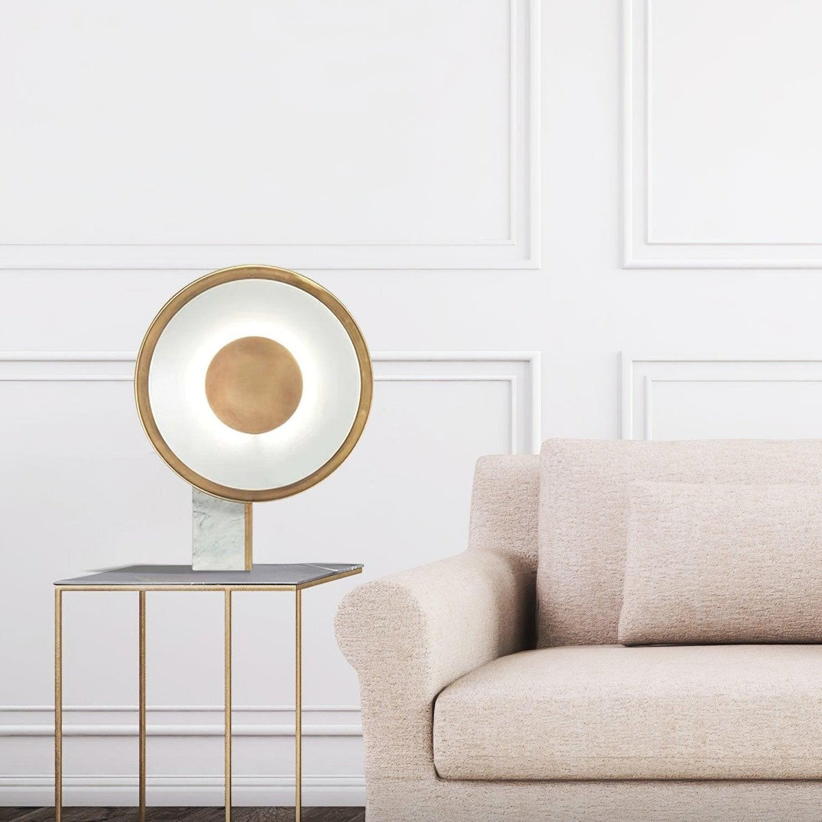 Tessain lámpara de mesa en mármol minimalista