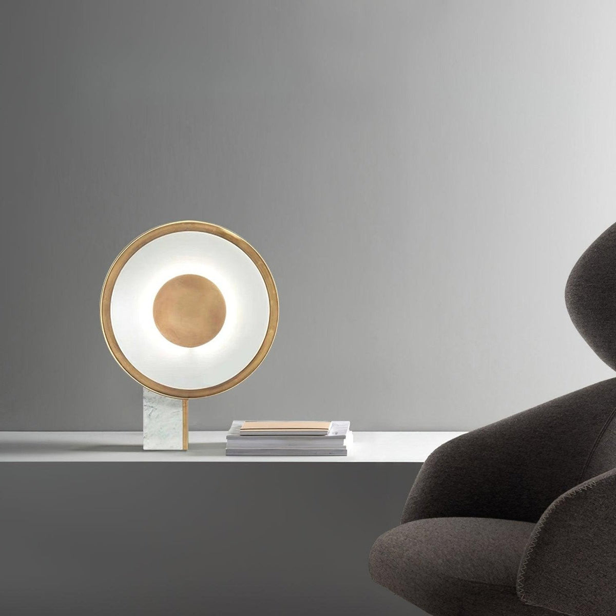 Tessain lámpara de mesa en mármol minimalista
