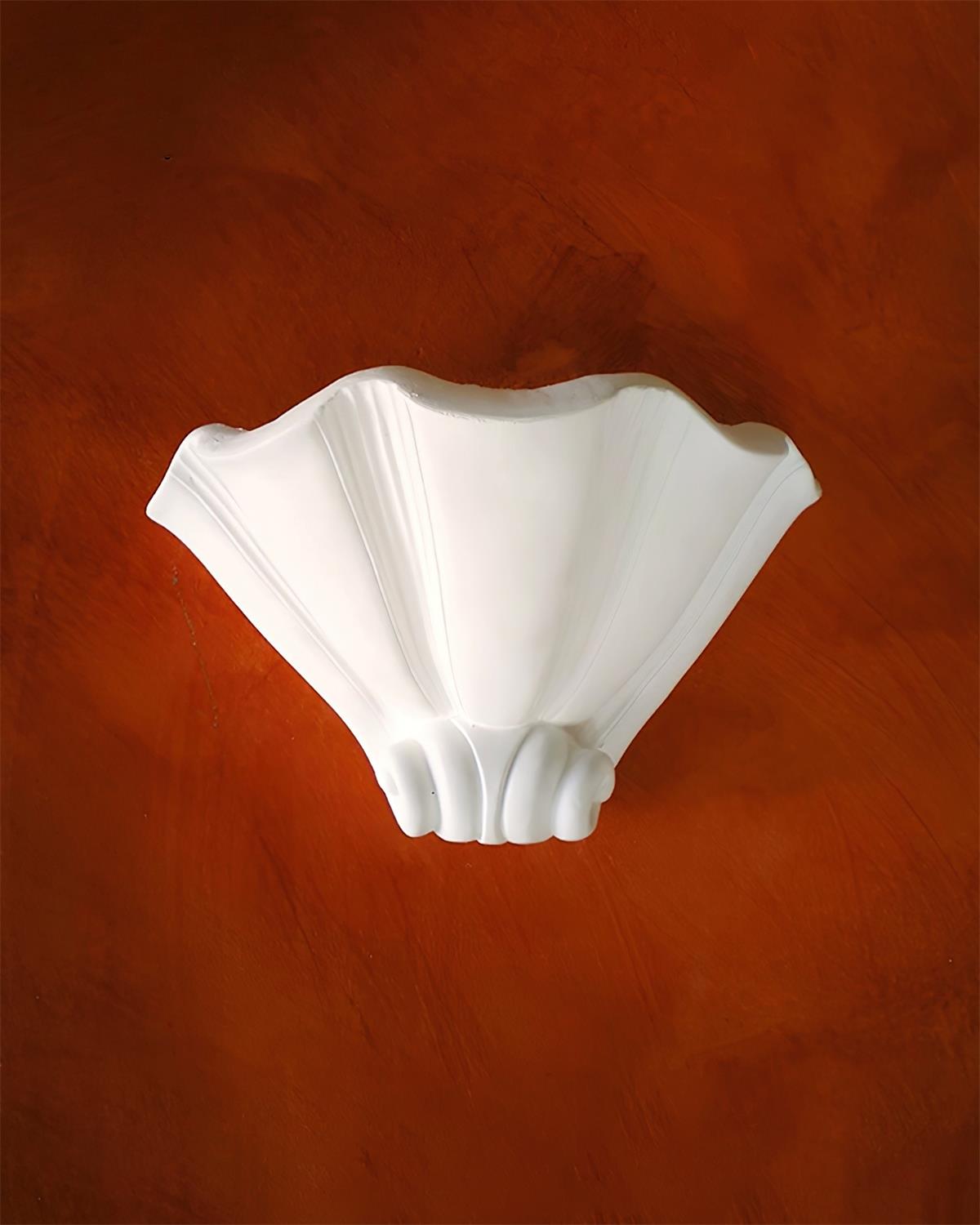 Dorien aplique de pared de yeso blanco clásico