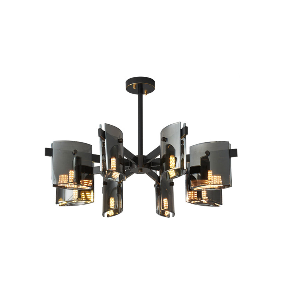 Arisha Minimalista Metal/Vidrio Lámpara Colgante Negra/Oro