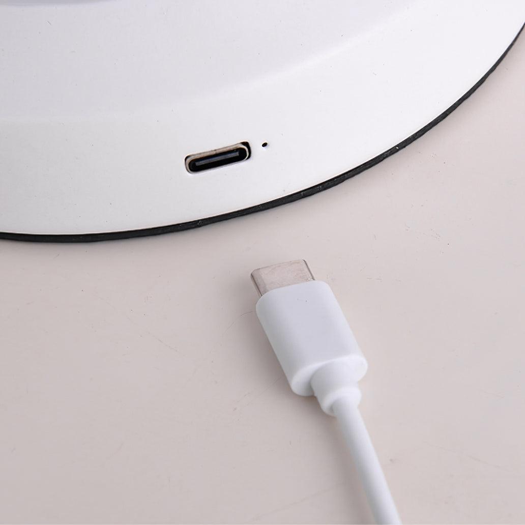 Lámpara de mesa moderna de hierro resplandor