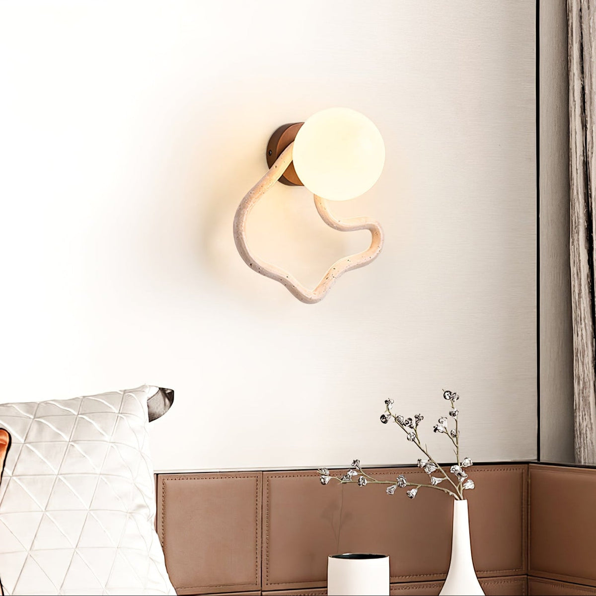 Cindor aplique de pared travertino