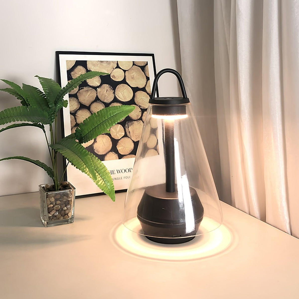 Emarir lámpara de mesa de vidrio escandinava