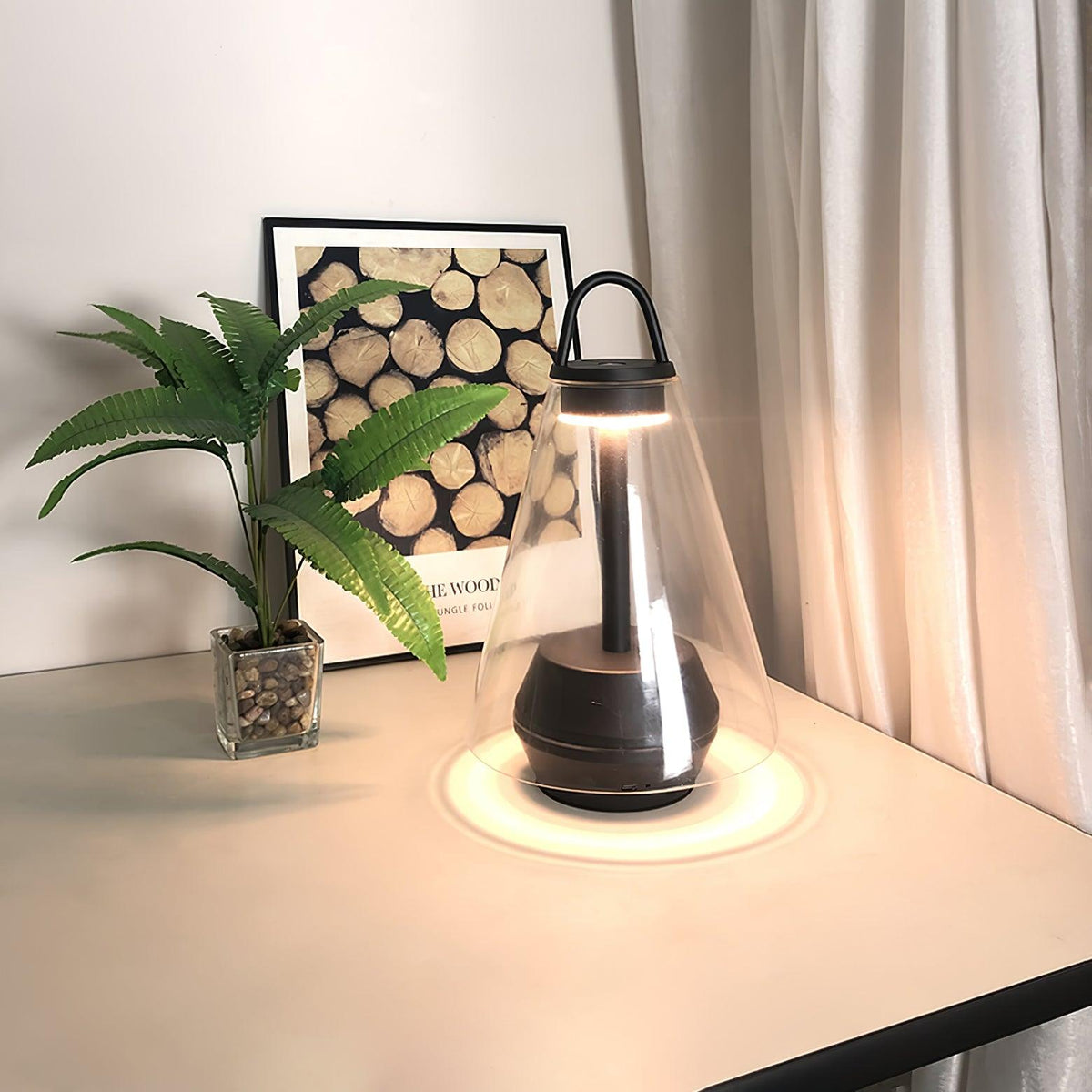 Emarir lámpara de mesa de vidrio escandinava