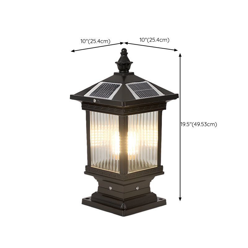 Ray Vintage de estilo clásico farol luminaria exterior solar