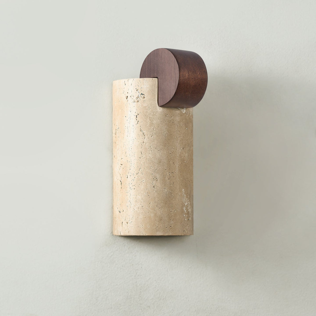 Velm aplique de pared Curve amarillo travertino