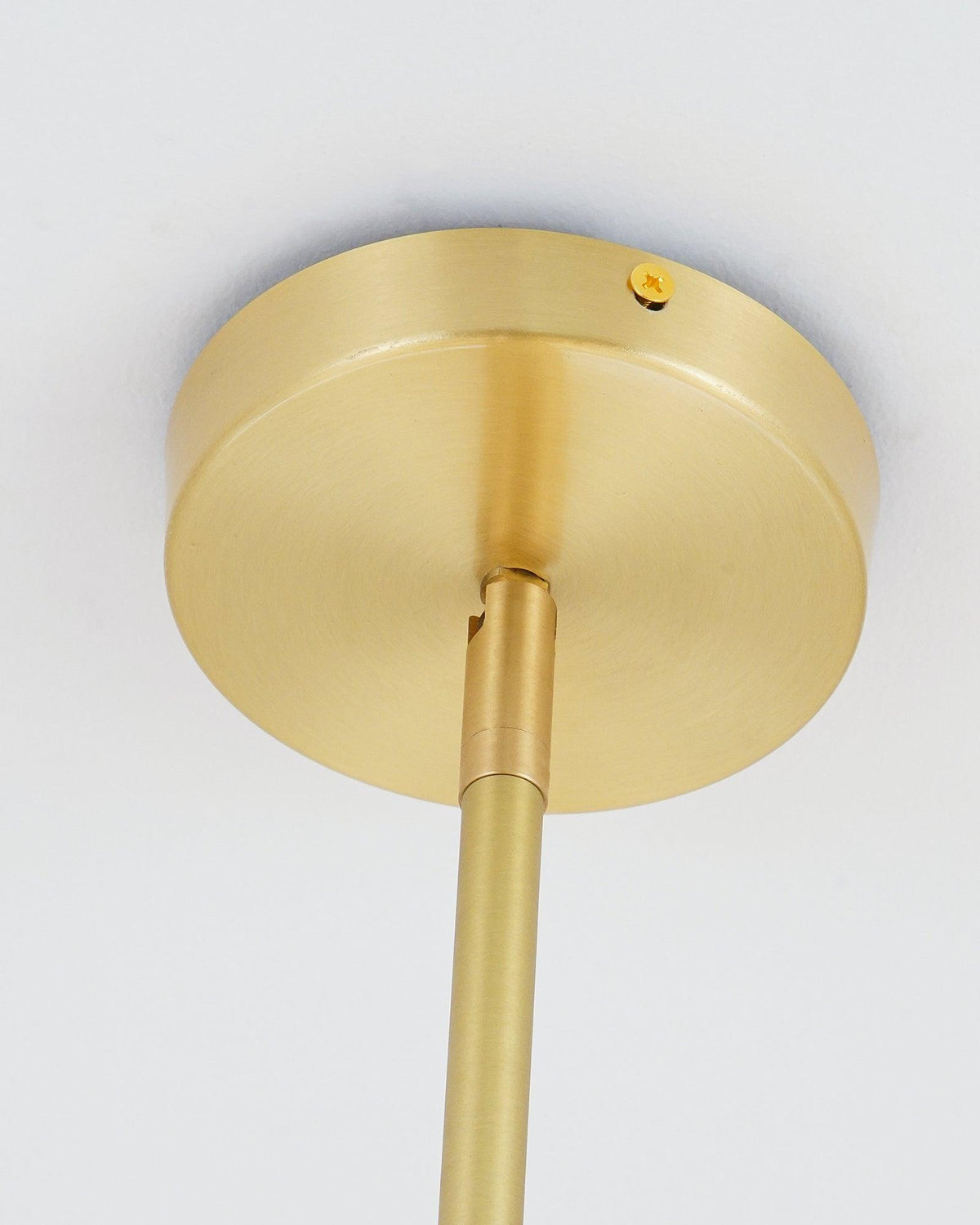 Casoella lámpara de araña esfera y tallo moderna dorada LED