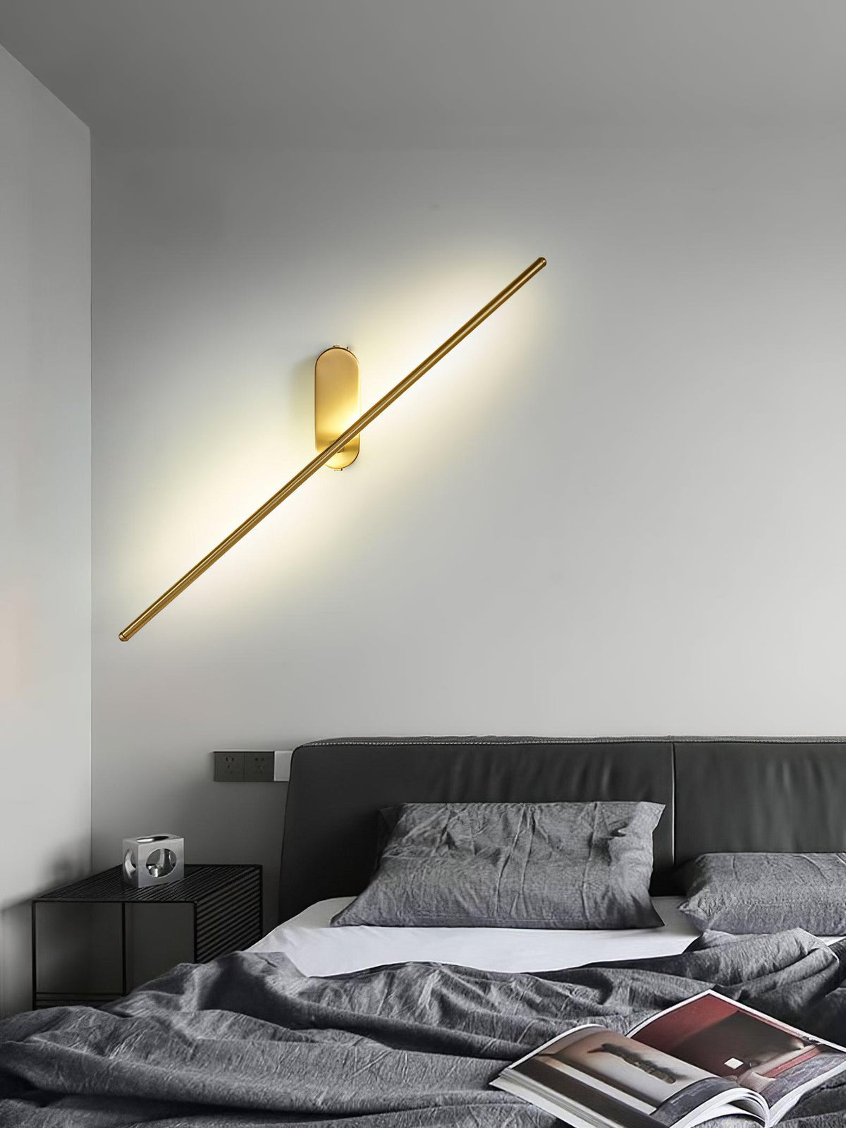 Vrysl aplique de pared con enchufe minimalista enchufable