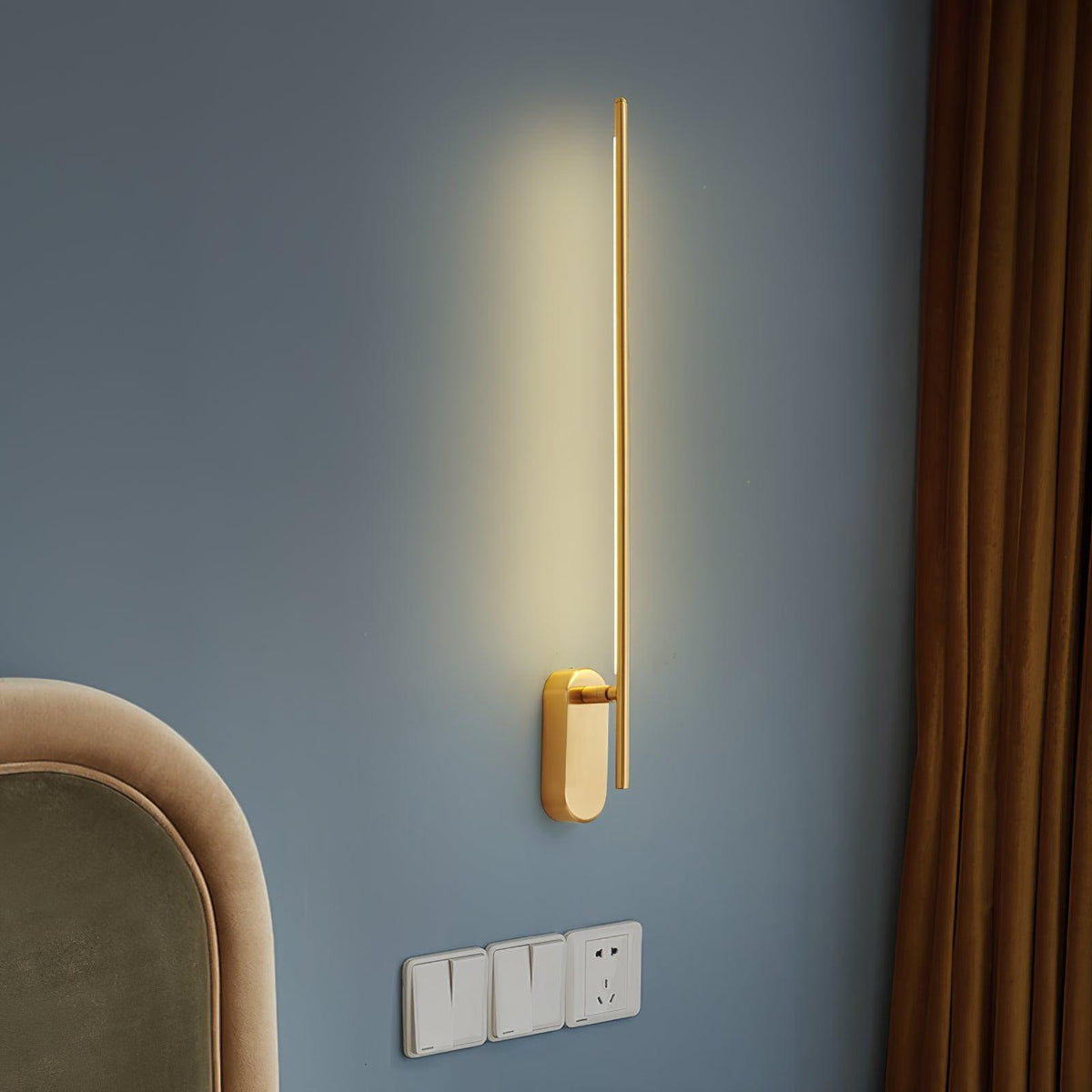 Vrysl aplique de pared con enchufe minimalista enchufable
