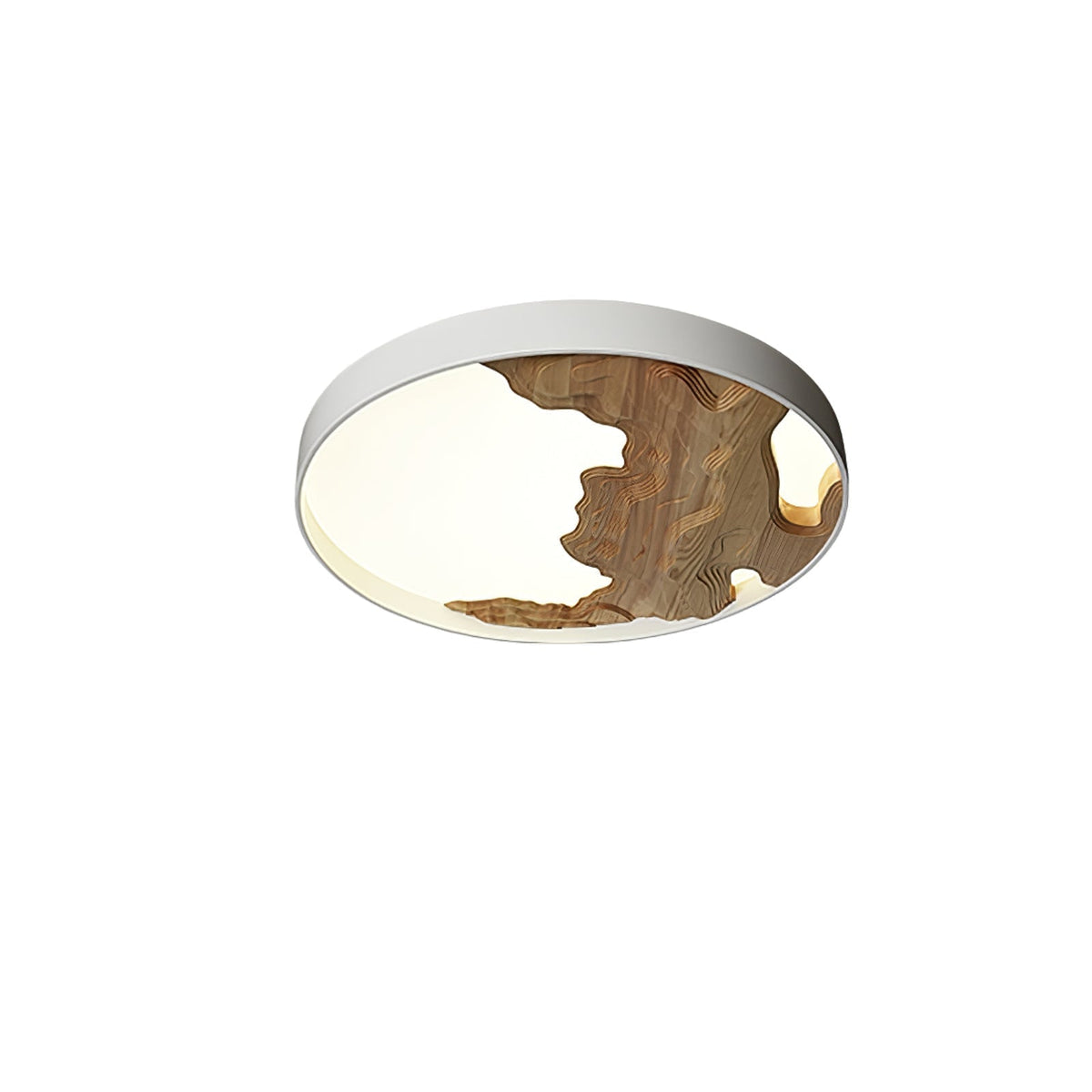 Rinaraine lámpara de techo de madera oriental natural