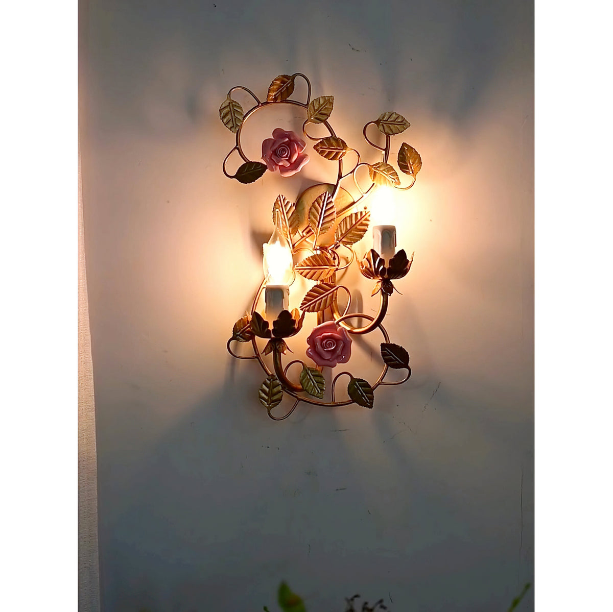 Aplique de pared flor