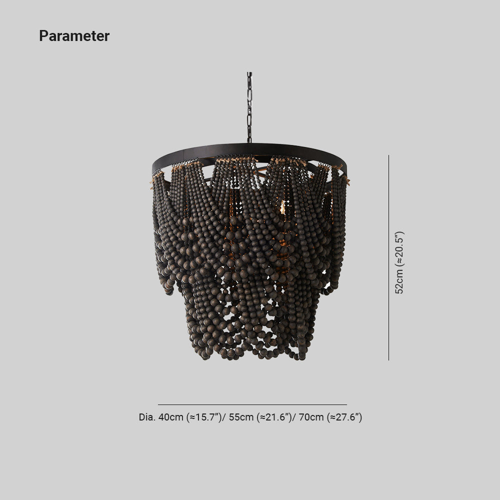 Silva Boho LED Madera/Metal Lámparas Colgantes