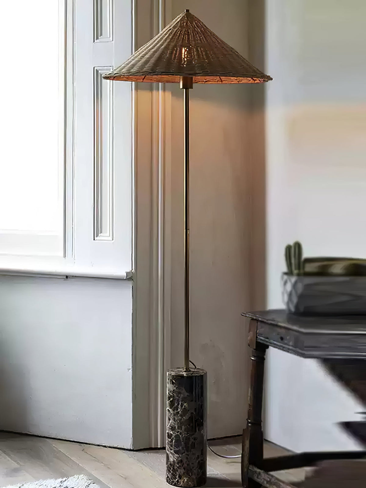 Zenith lámpara de pie bohemio de mármol