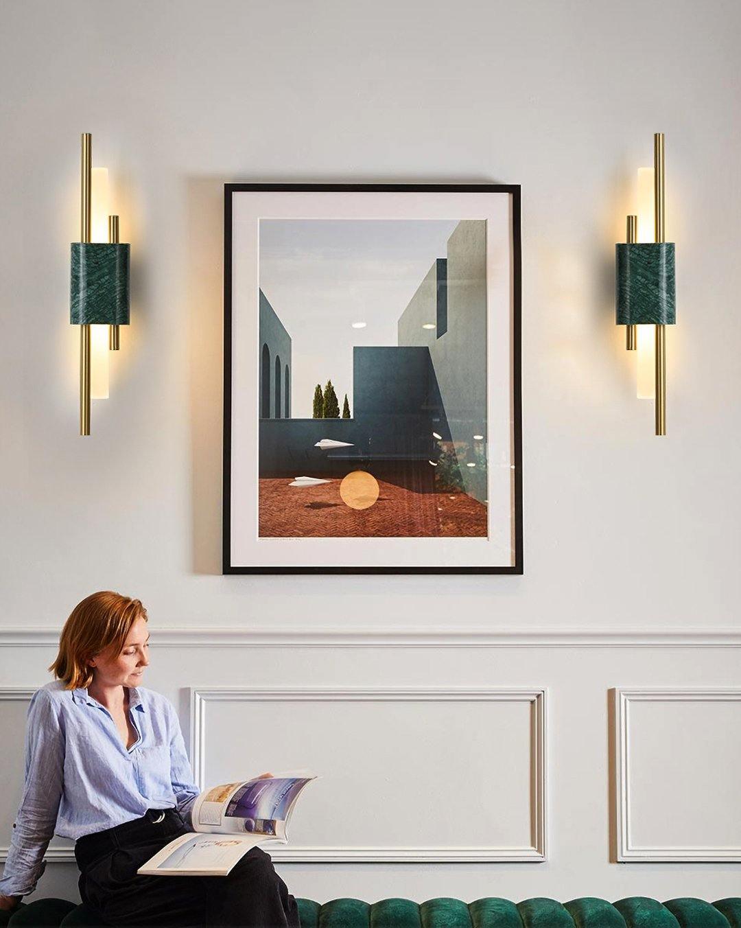 Mirenol aplique de pared de mármol nórdico premium art