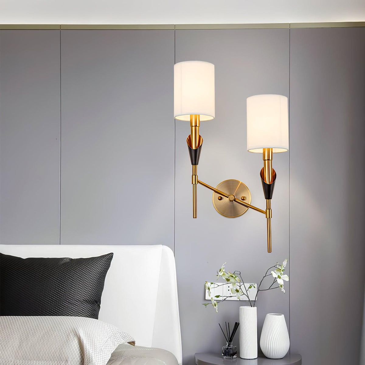 Eurzorira aplique de pared de tejido