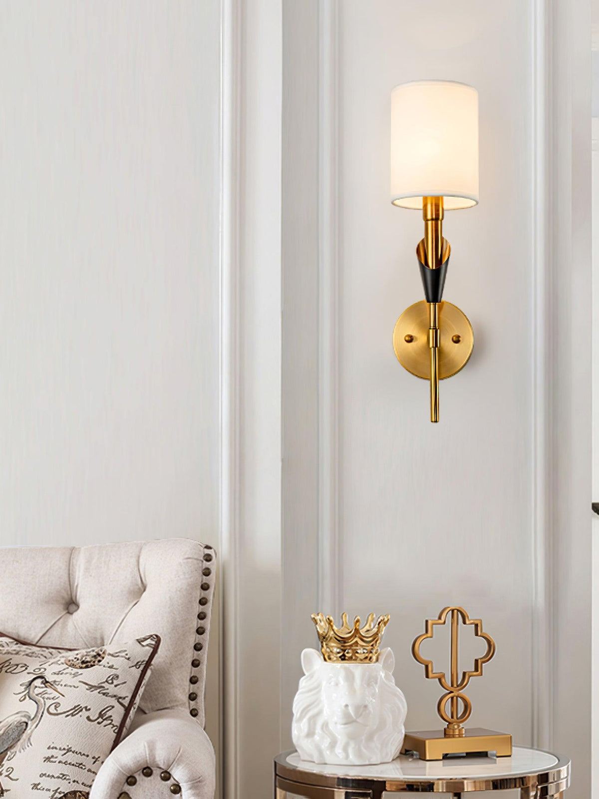 Eurzorira aplique de pared de tejido