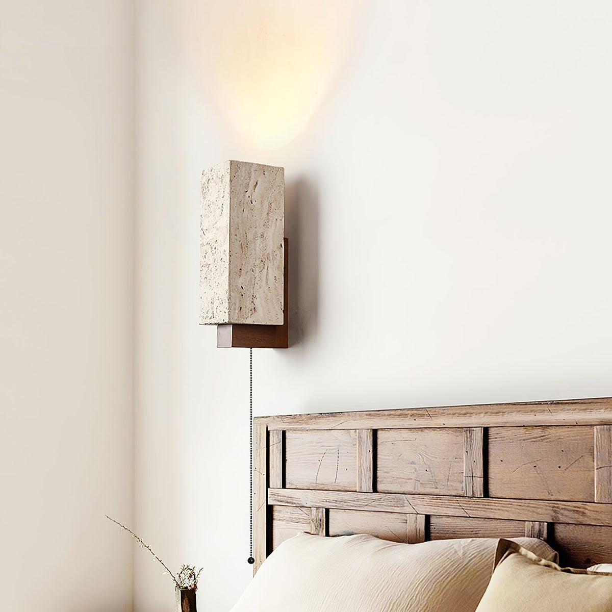 Elsoran aplique de pared travertino