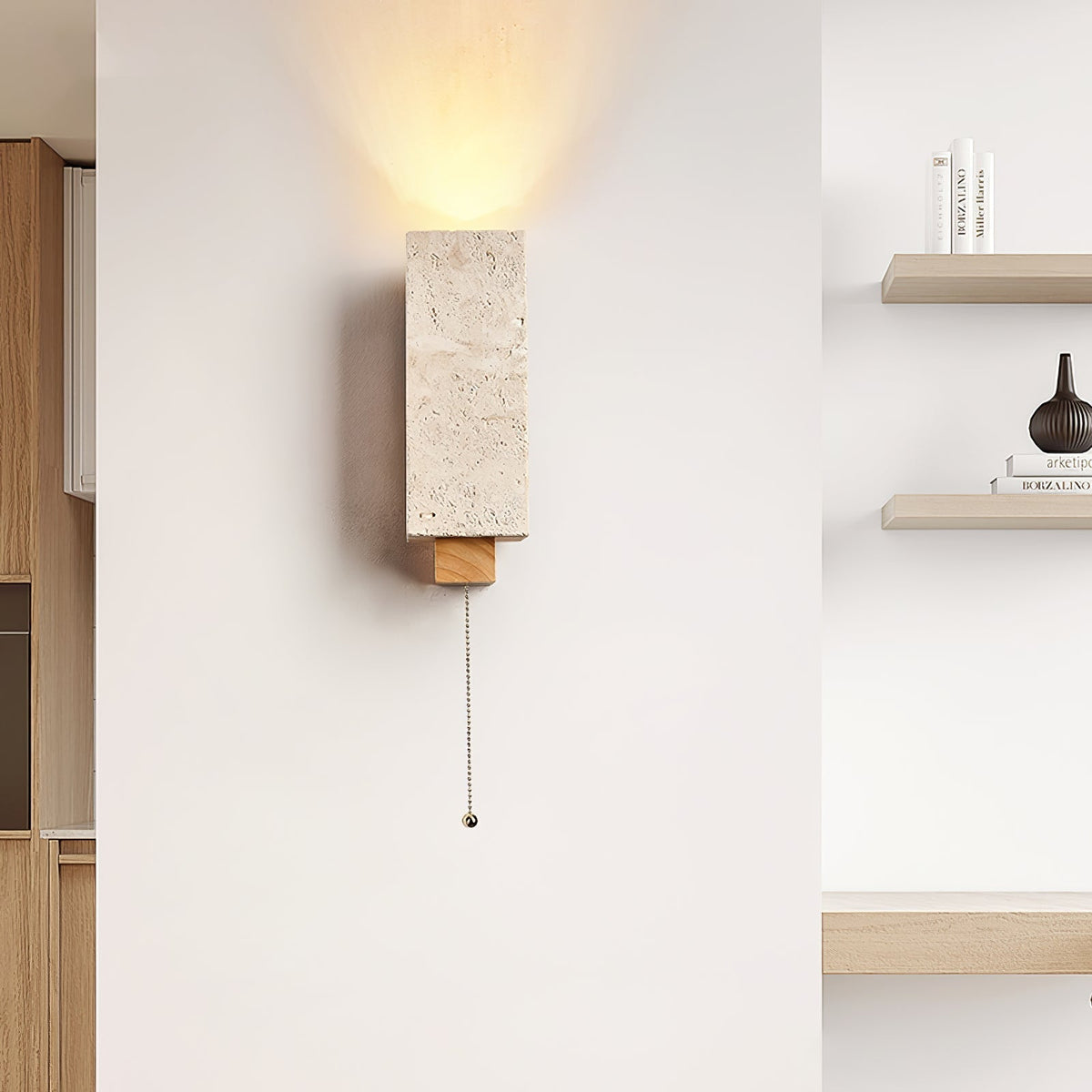 Elsoran aplique de pared travertino
