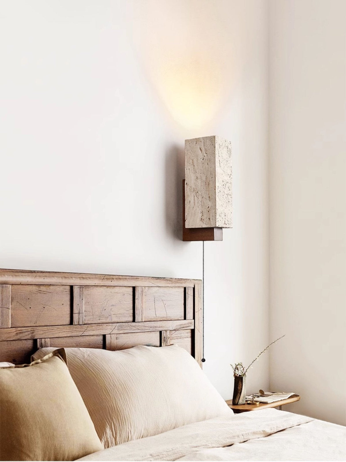 Elsoran aplique de pared travertino