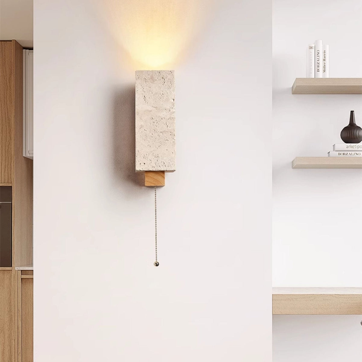 Elsoran aplique de pared travertino