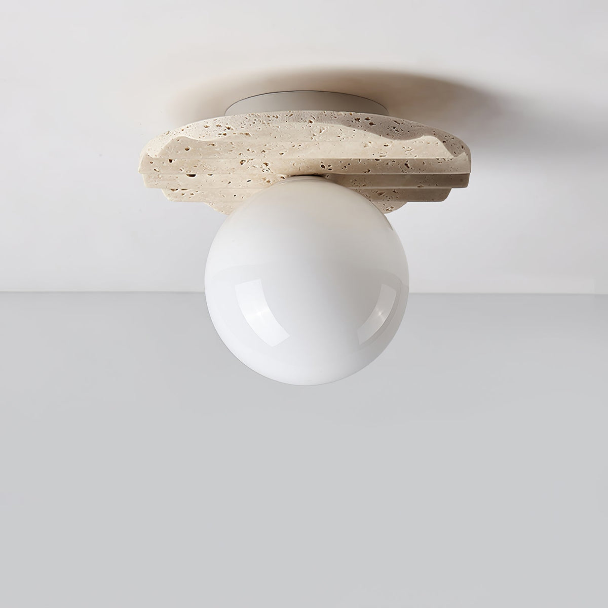 Lámpara de techo travertino Onda