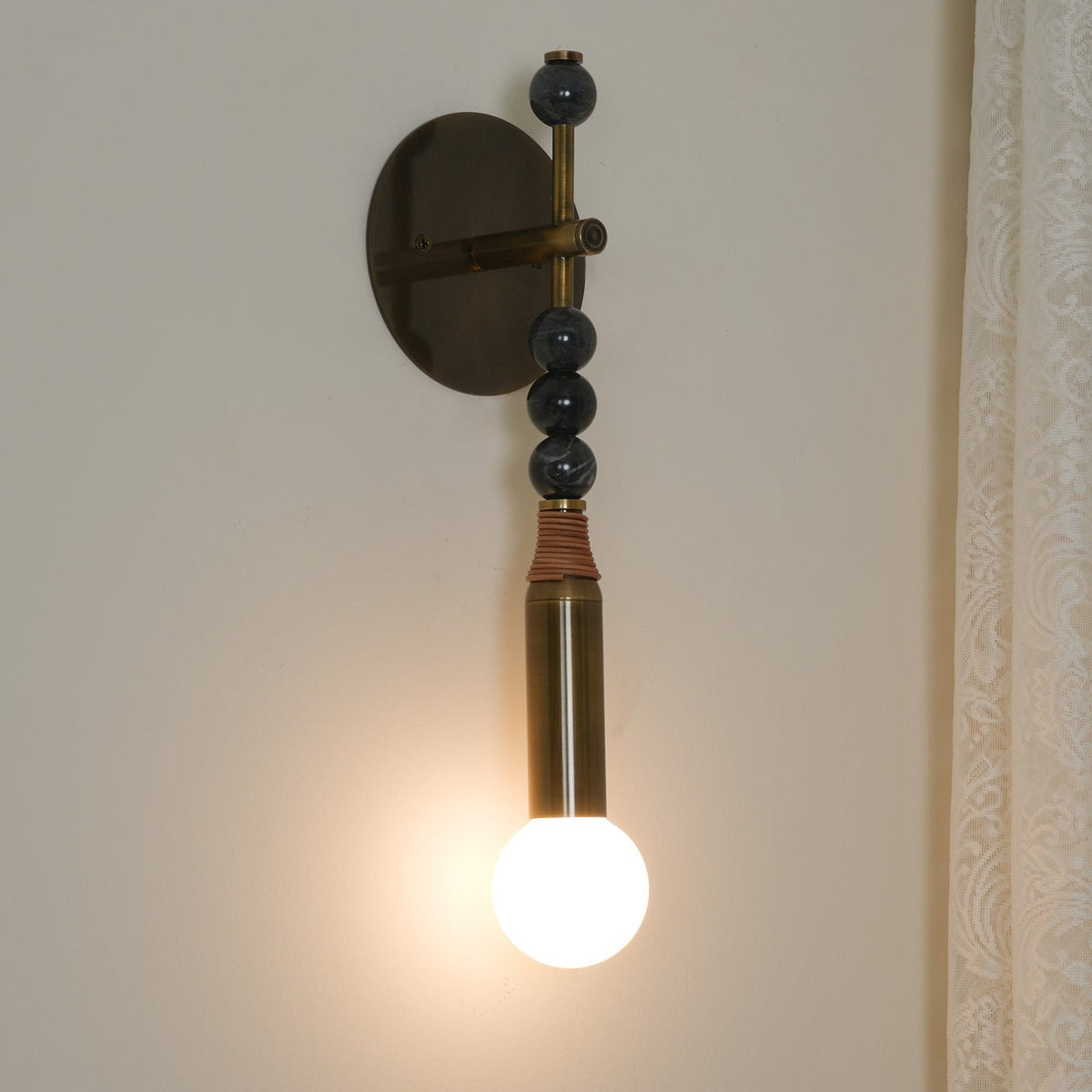 Roma  Vintage Wall Lamp Marble