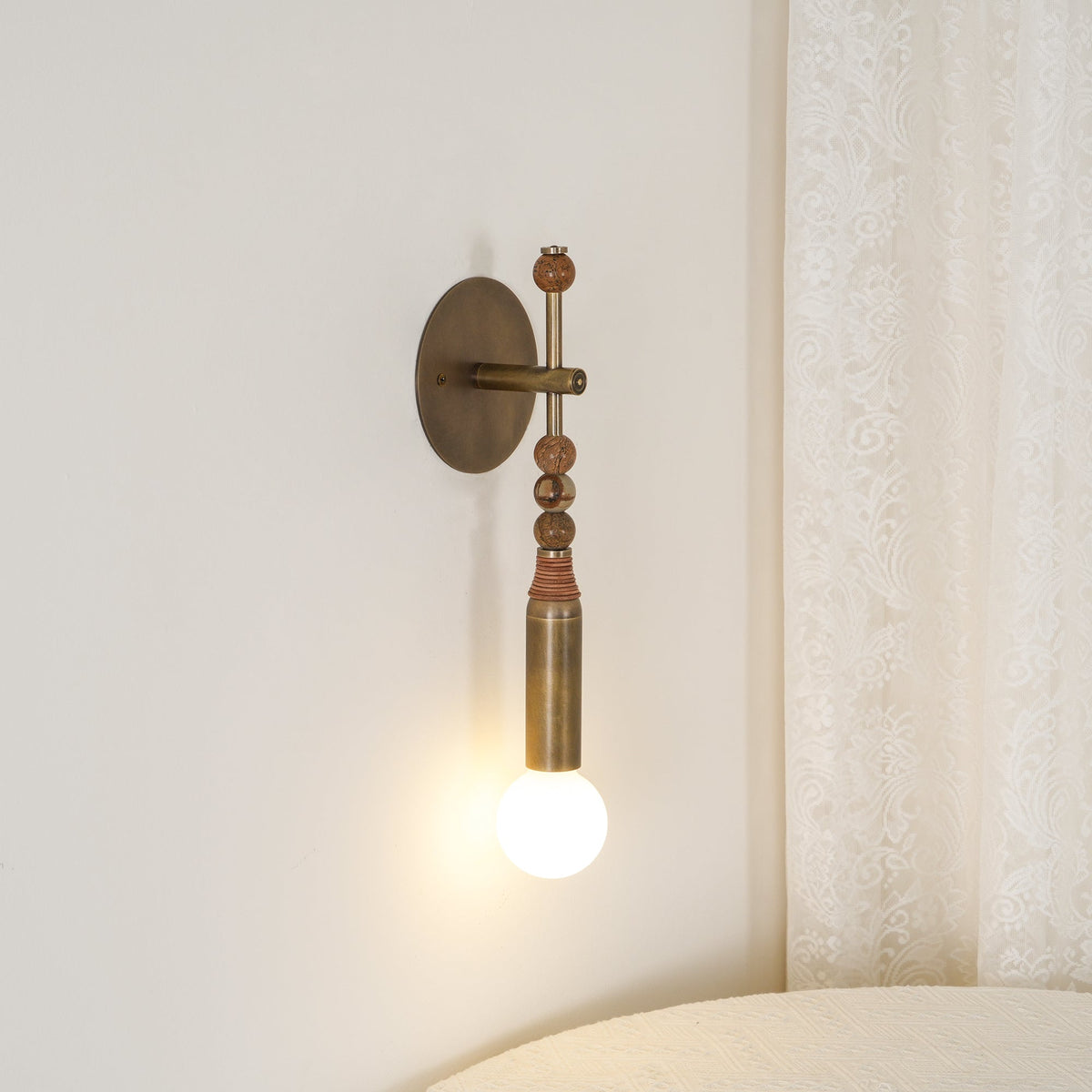 Roma  Vintage Wall Lamp Marble