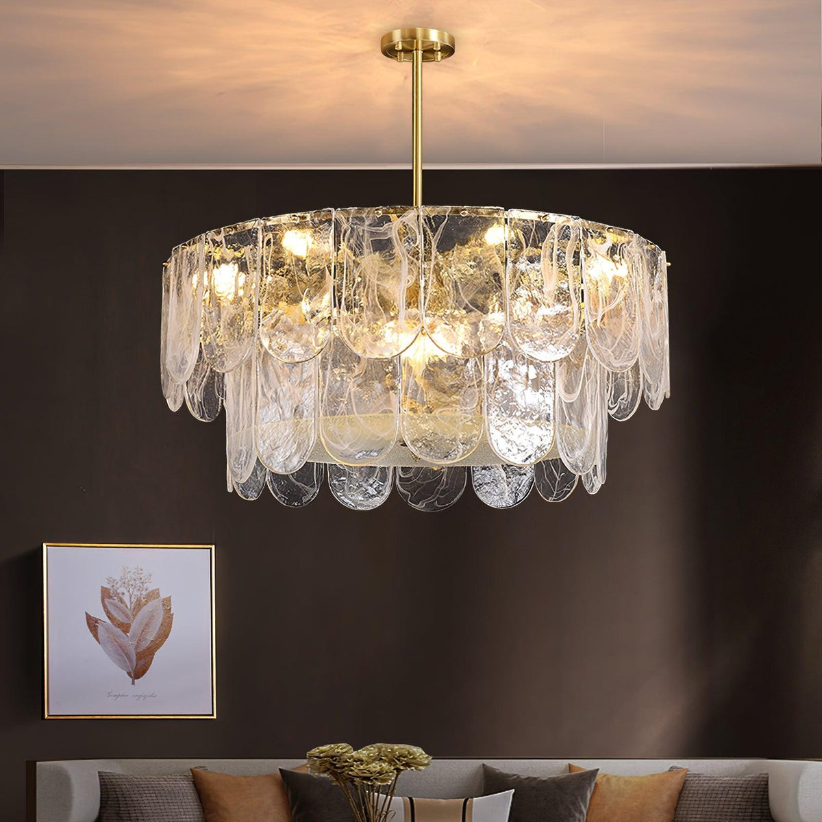 Lustra Chandelier Clásica Tradicional de Cristal
