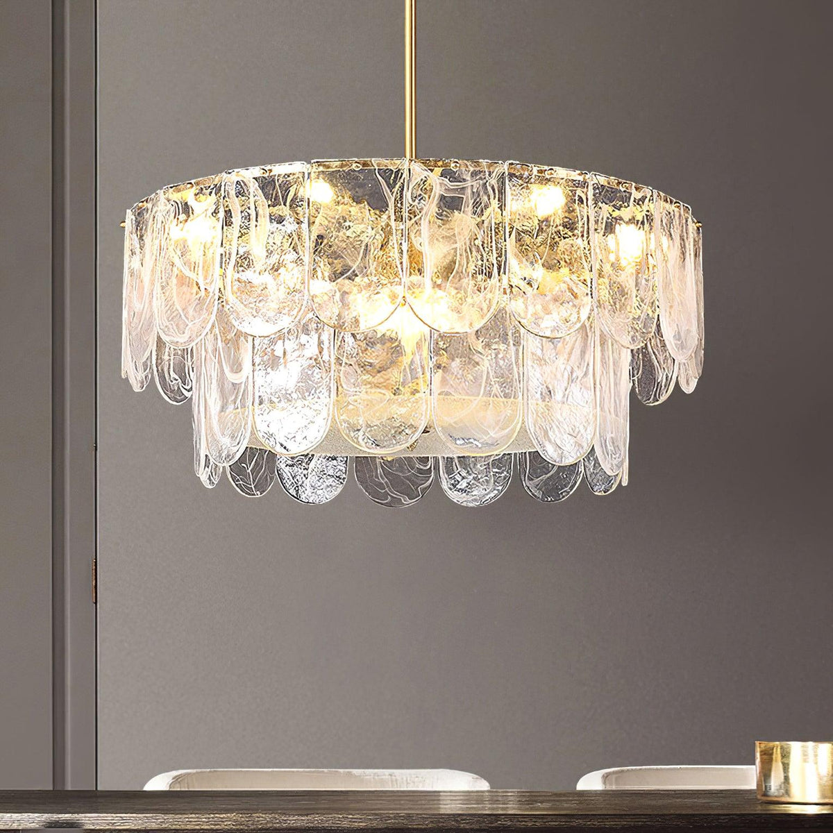 Lustra Chandelier Clásica Tradicional de Cristal