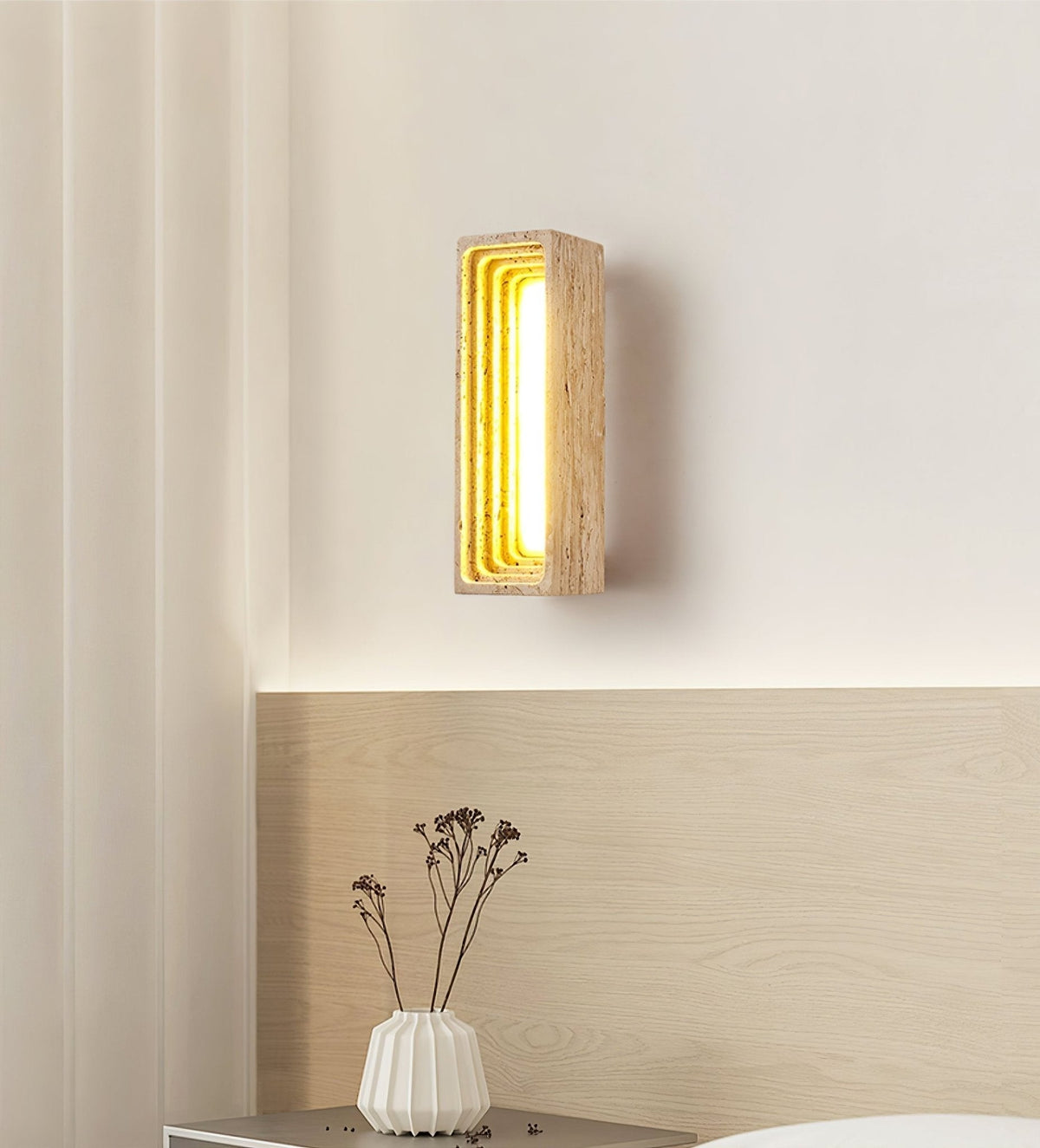 Atheila travertino aplique de pared