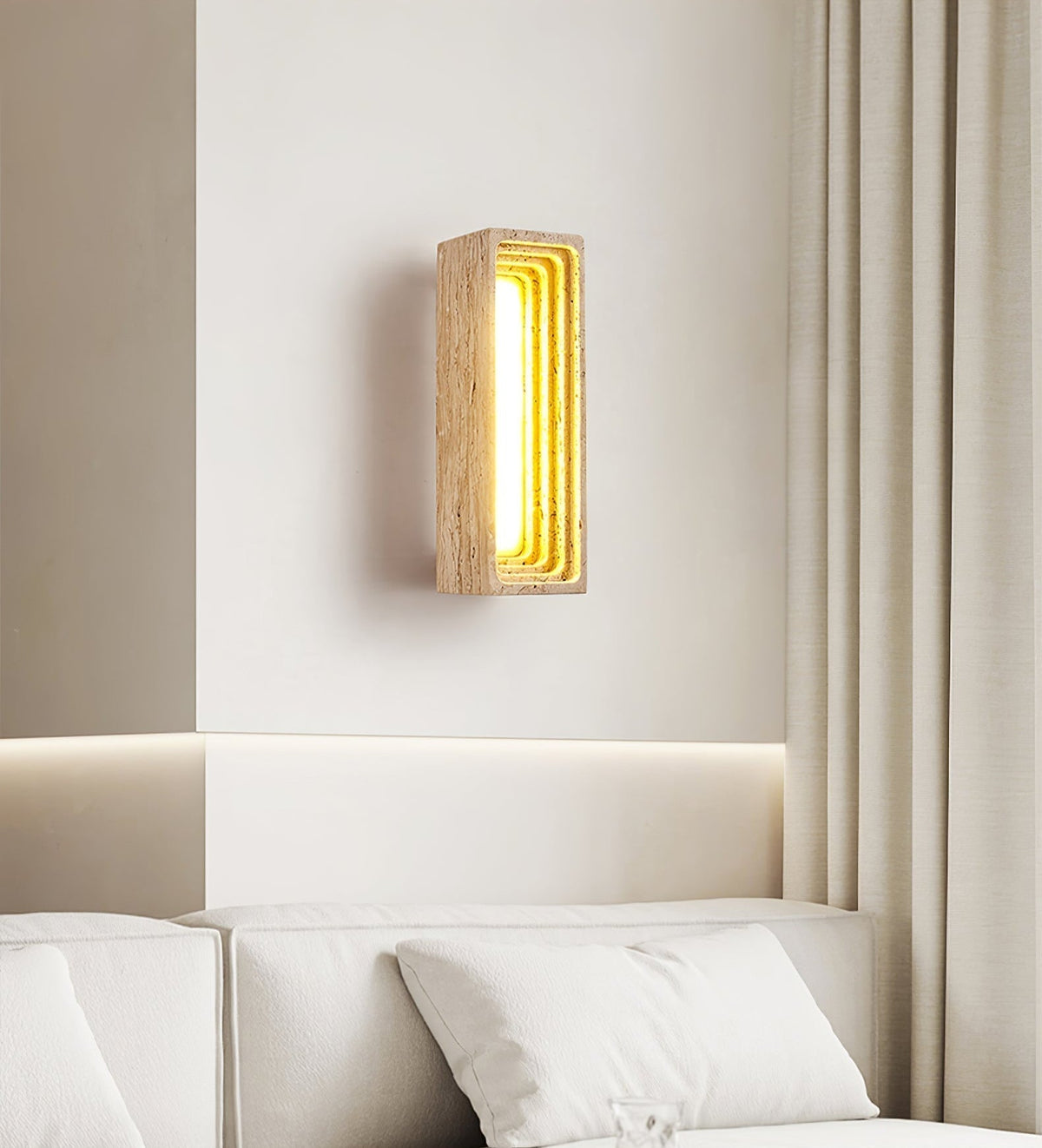 Atheila travertino aplique de pared