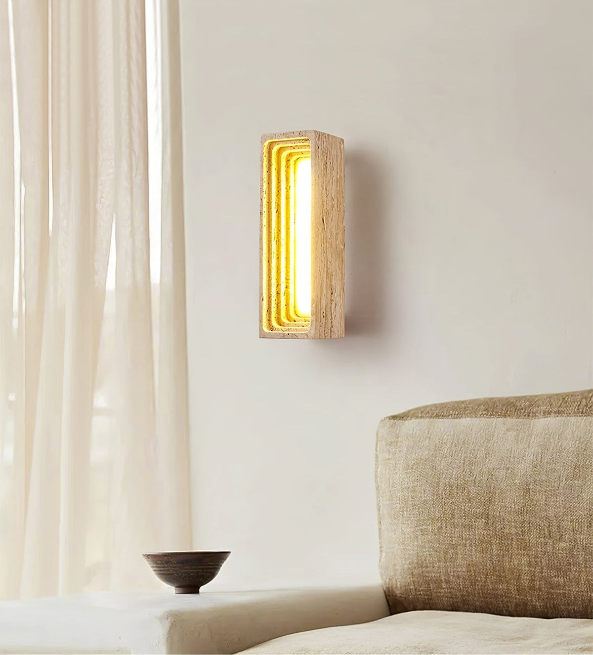 Atheila travertino aplique de pared