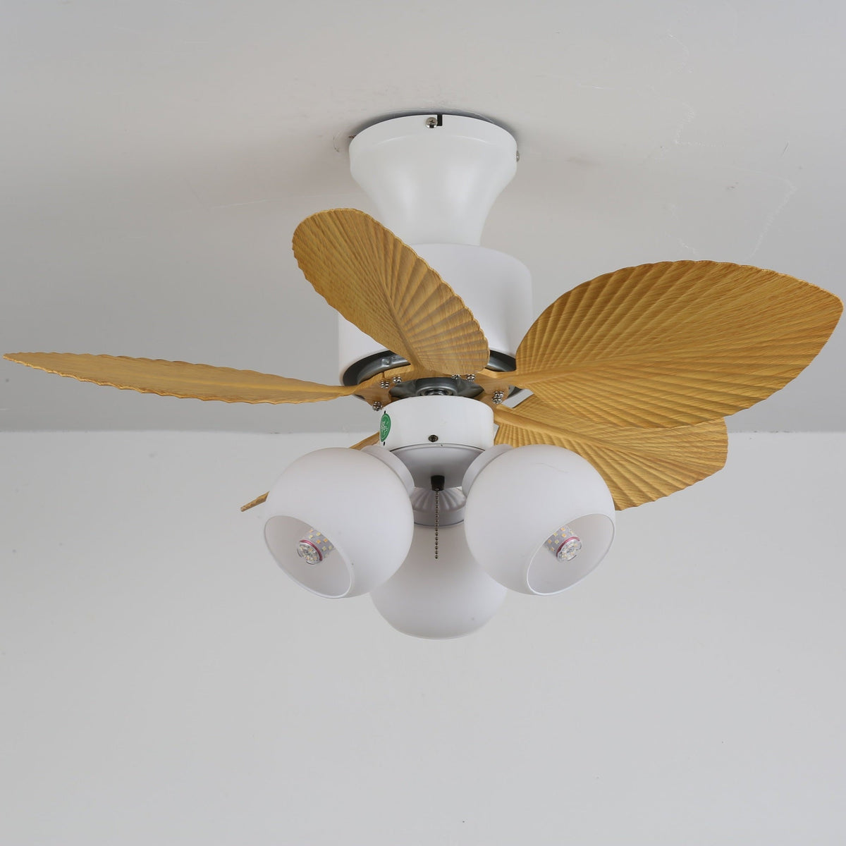 Marvella ventilador de techo con luz Vintage de madera