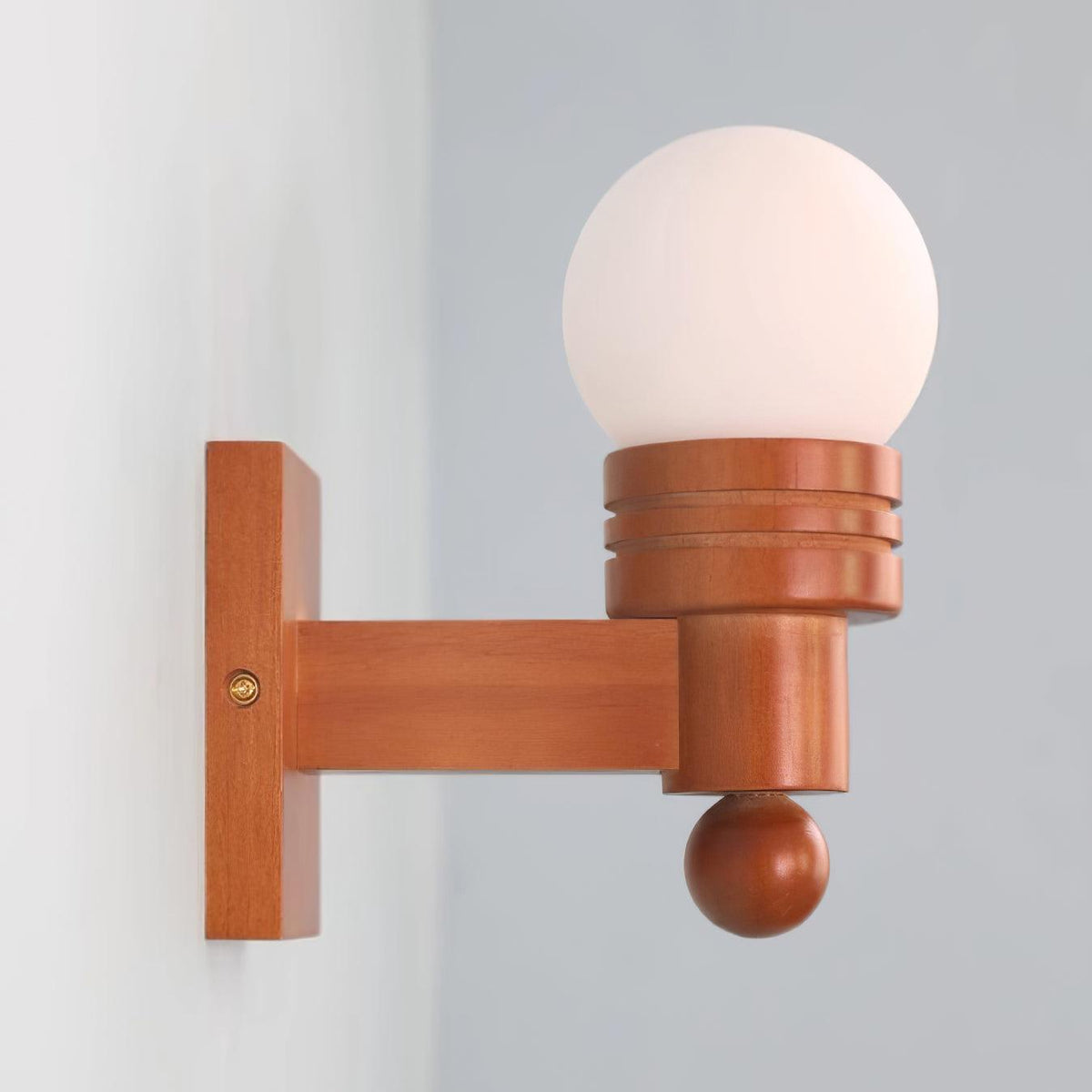 Beam aplique de pared de madera sólida