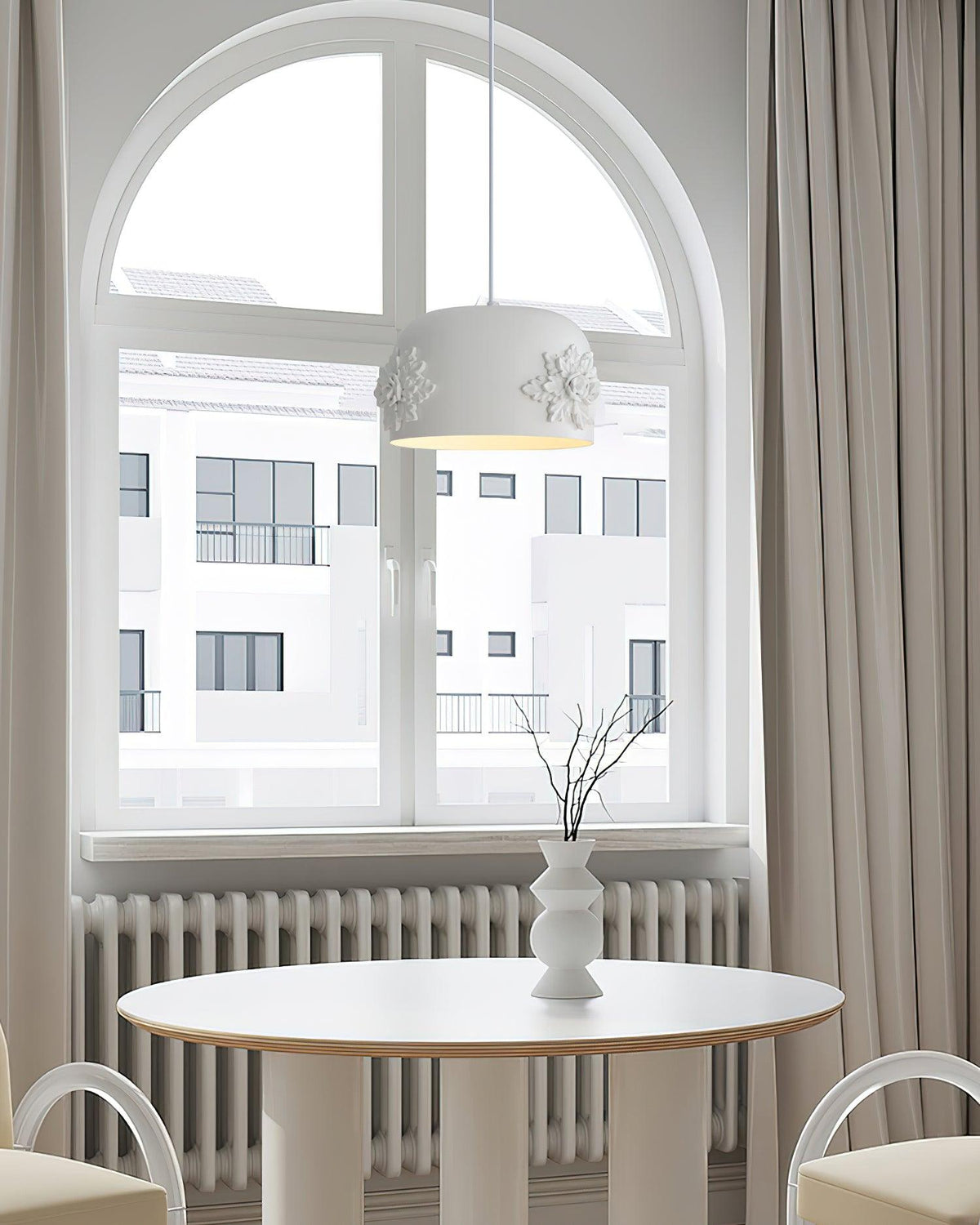 Solstice aplique de pared minimalista de resina