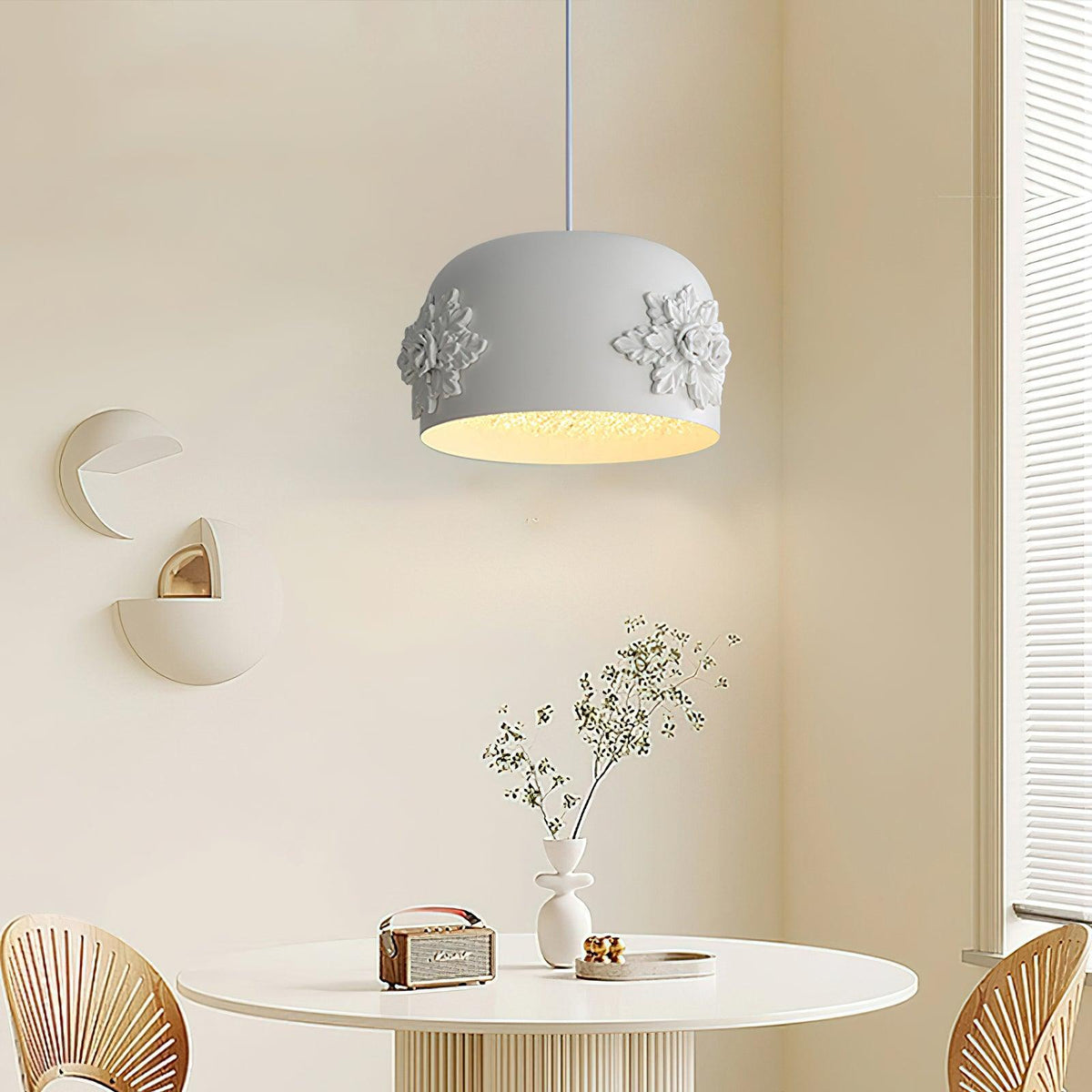 Solstice aplique de pared minimalista de resina