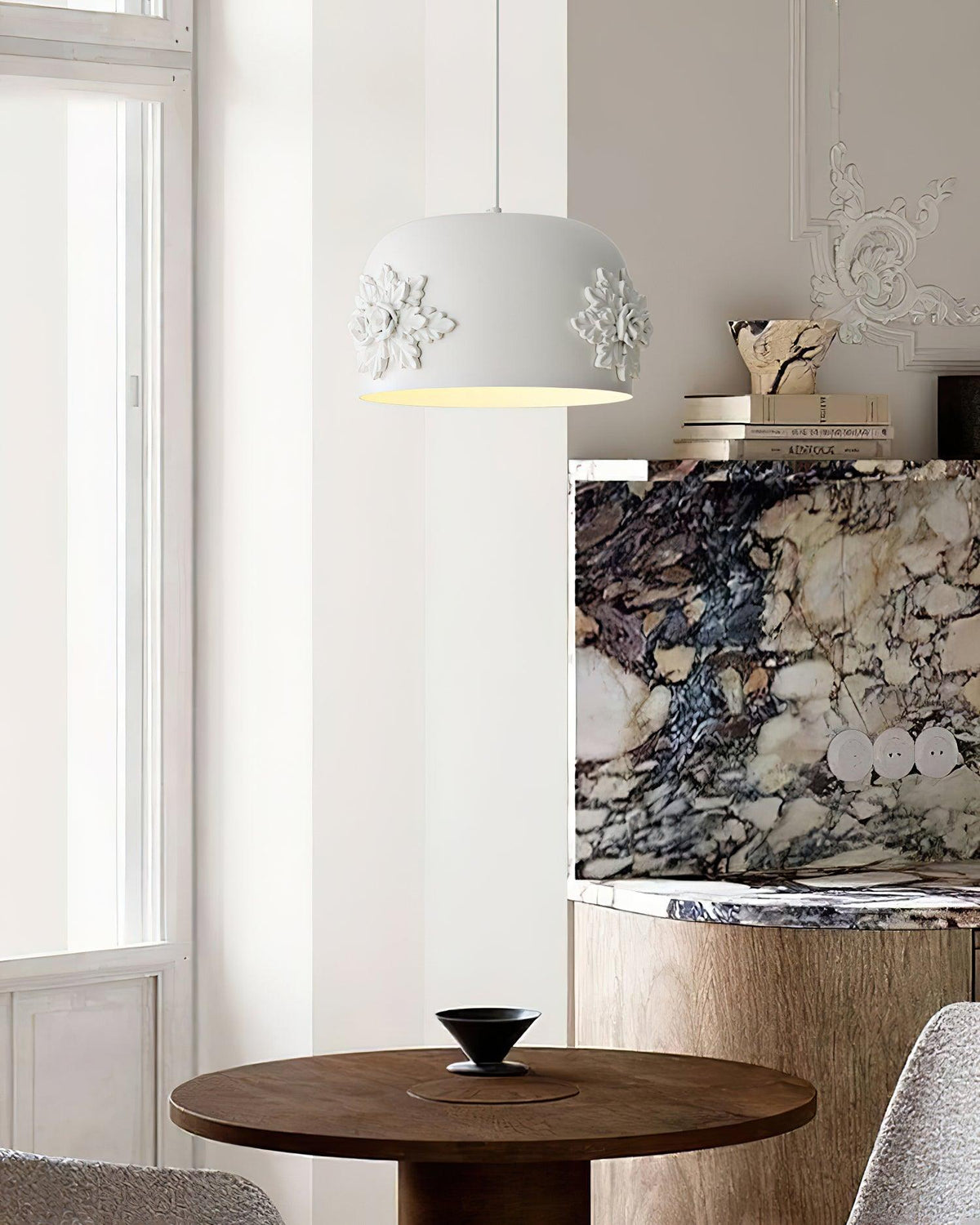 Solstice aplique de pared minimalista de resina