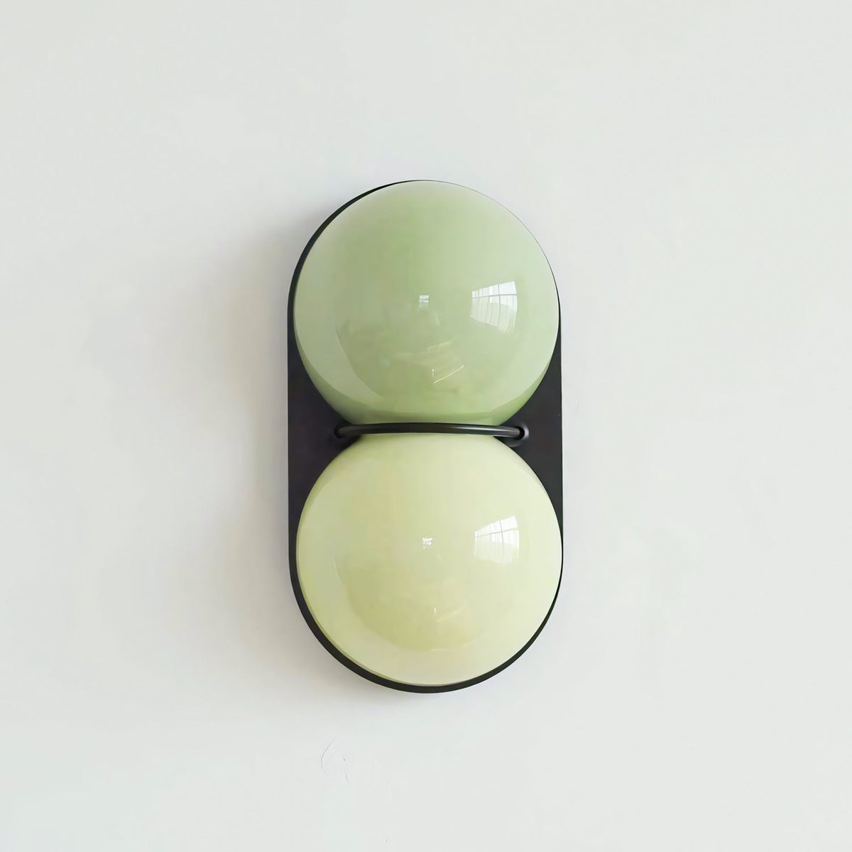 Two aplique de pared Globo vidrio