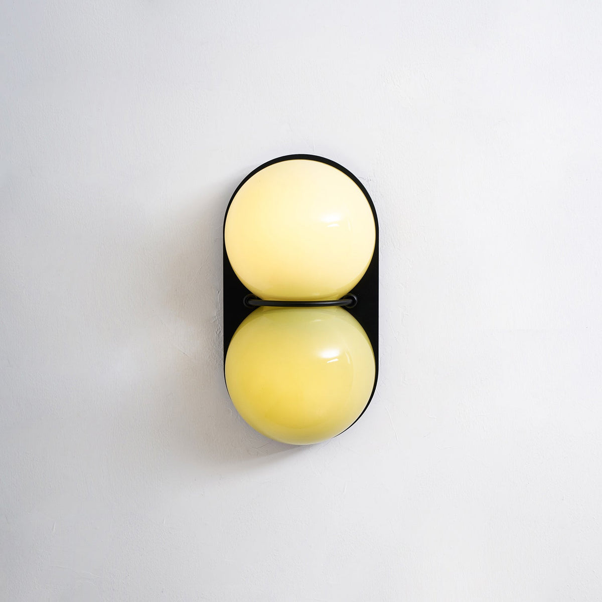 Two aplique de pared Globo vidrio