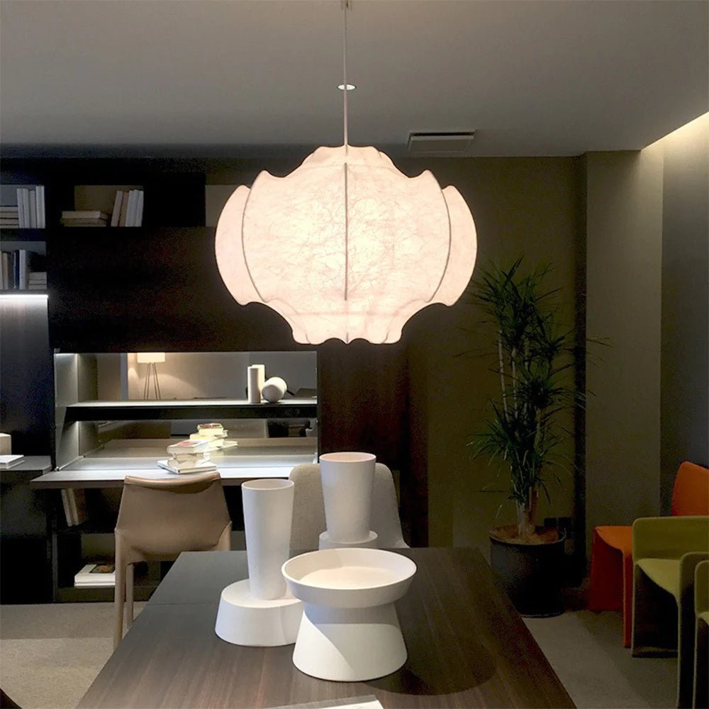 Lotus lámpara colgante minimalista de seda