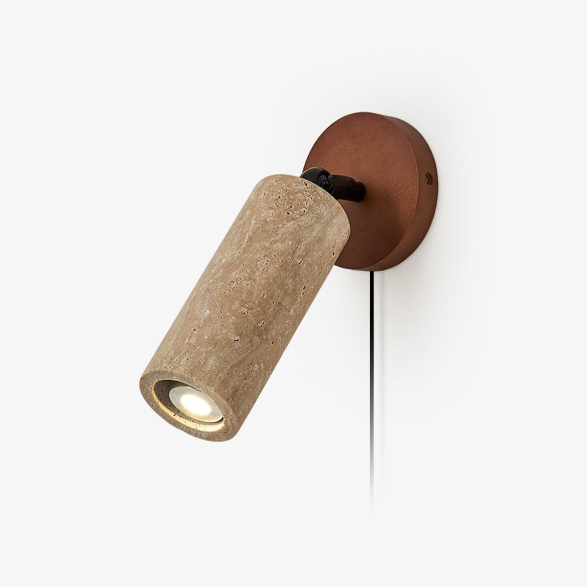 Norinira aplique de pared travertino enchufable