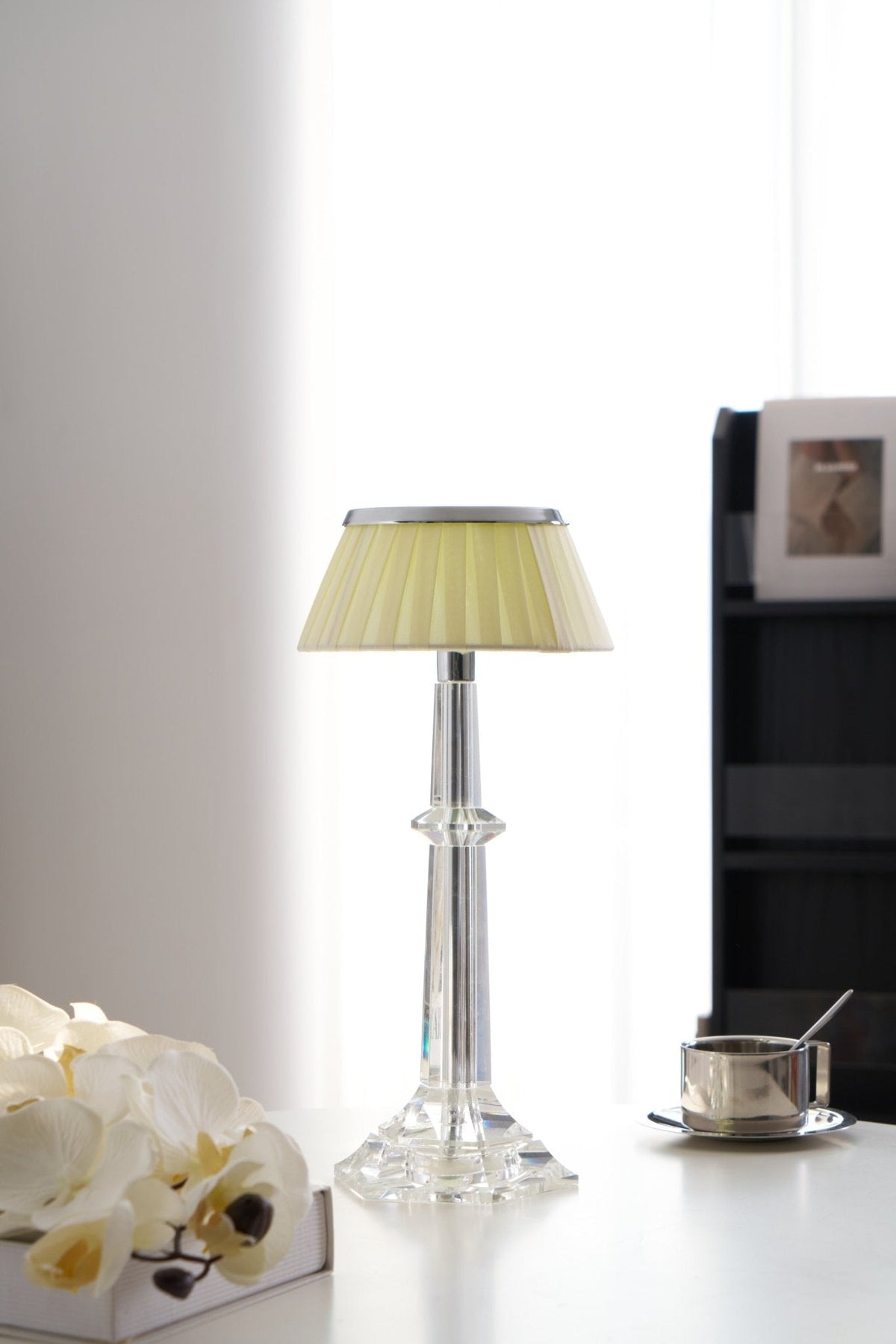 Haloza lámpara de mesa de lujo en tejido