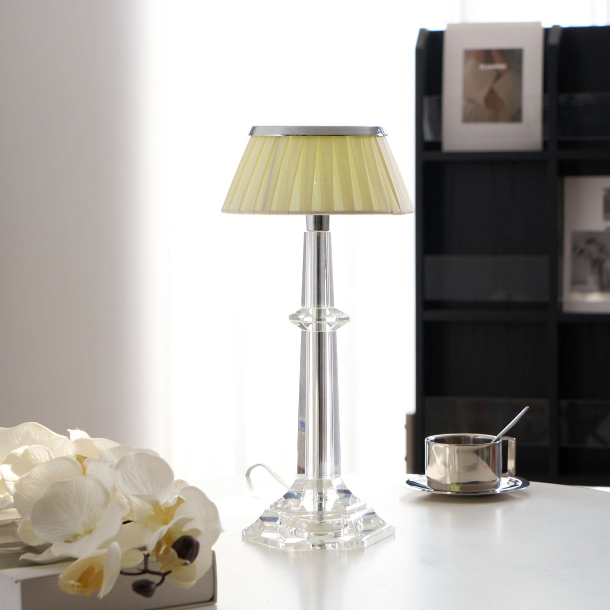Haloza lámpara de mesa de lujo en tejido