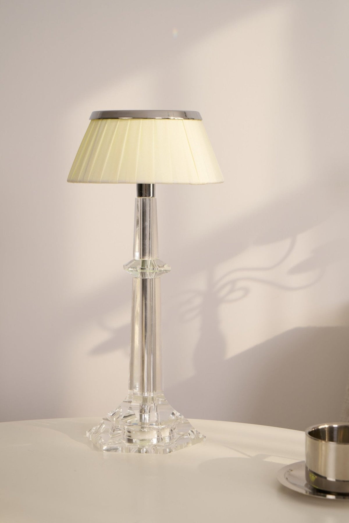 Haloza lámpara de mesa de lujo en tejido